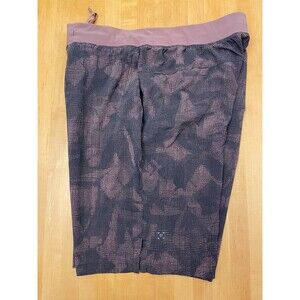 Lululemon Mens T.H.E. Short 11" *Linerless Illusion Red Dust Obsidian M7AATS - L